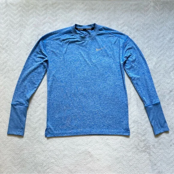 Nike Women’s Dri-Fit Running Long Sleeve Blue Size XS - Picture 2 of 6